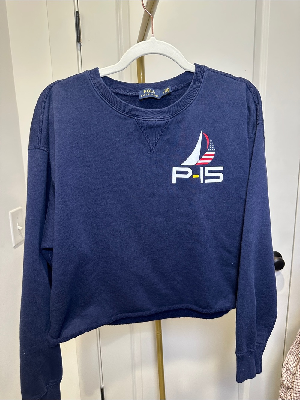 Polo by Ralph Lauren Navy P-15 Sail Logo Crewneck Sweatshirt